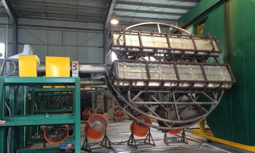 Roto-molding machine