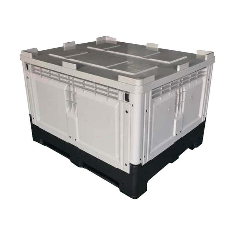 HDPE plastic pallet box with lid