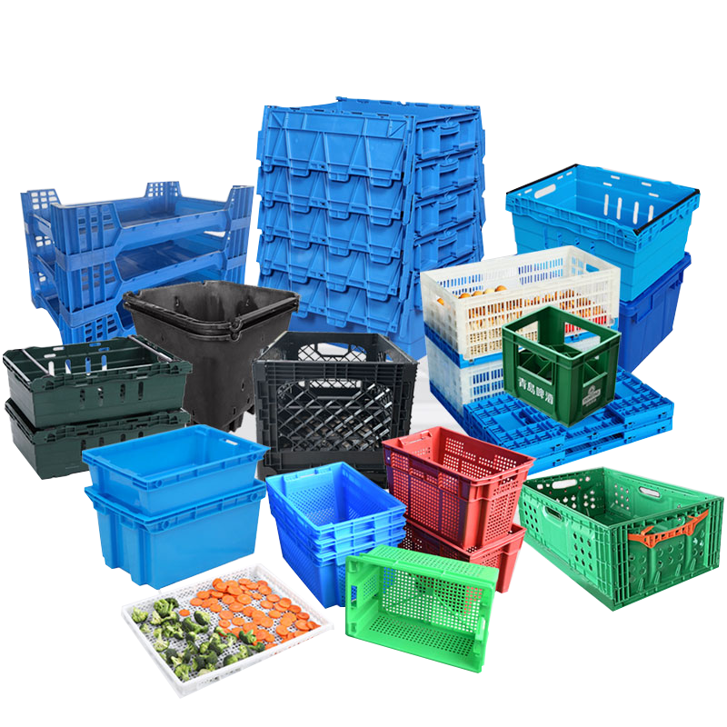 Various types of plastic half-box boxes