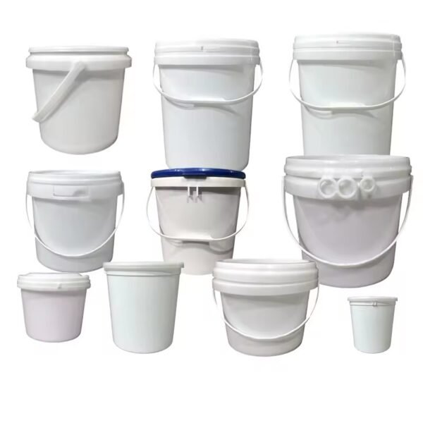 white buckets