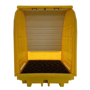 4 Drum All Weather Spill Pallet with Rack