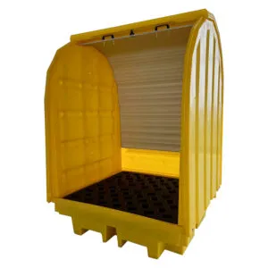 HDEP Roll-up Door 4 Drum Depot