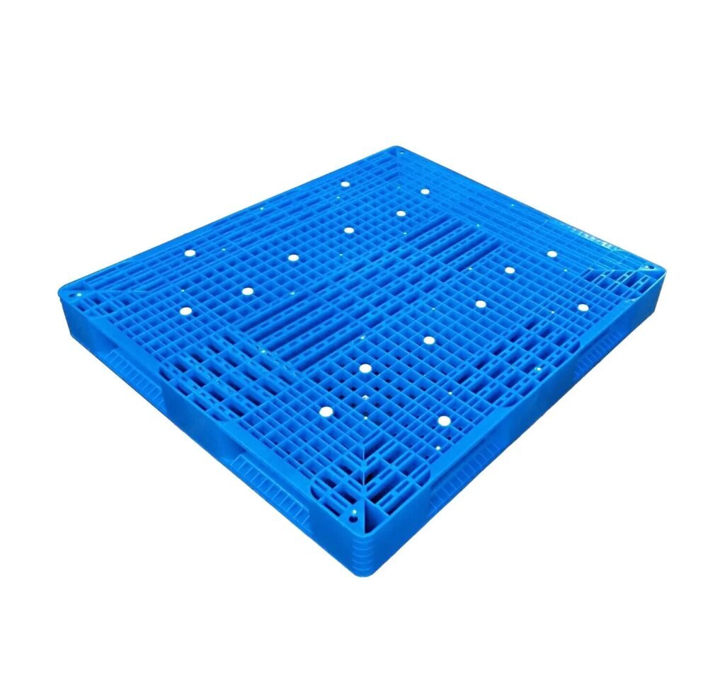 Blue HDPE plastic pallet