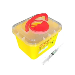 0.1-30L Square Plastic Sharps Collection Container
