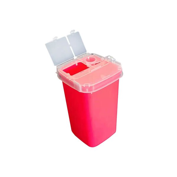 Double door sharps container