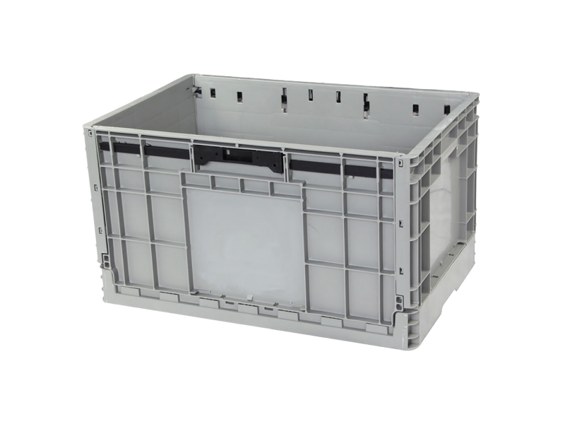 Durable and reusable plastic crates, emphasizing long - term use and sustainability.