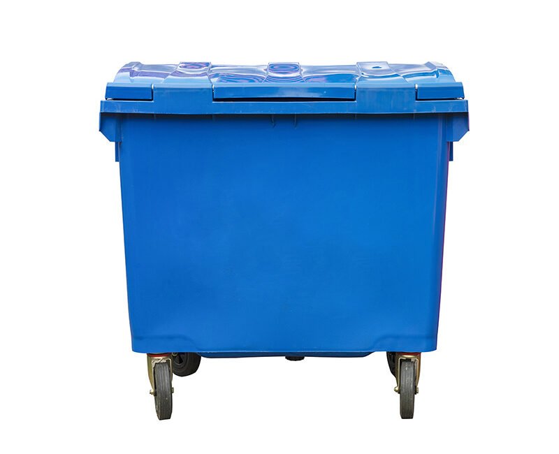 Wheeled 1100L HDPE Plastic Dustbin