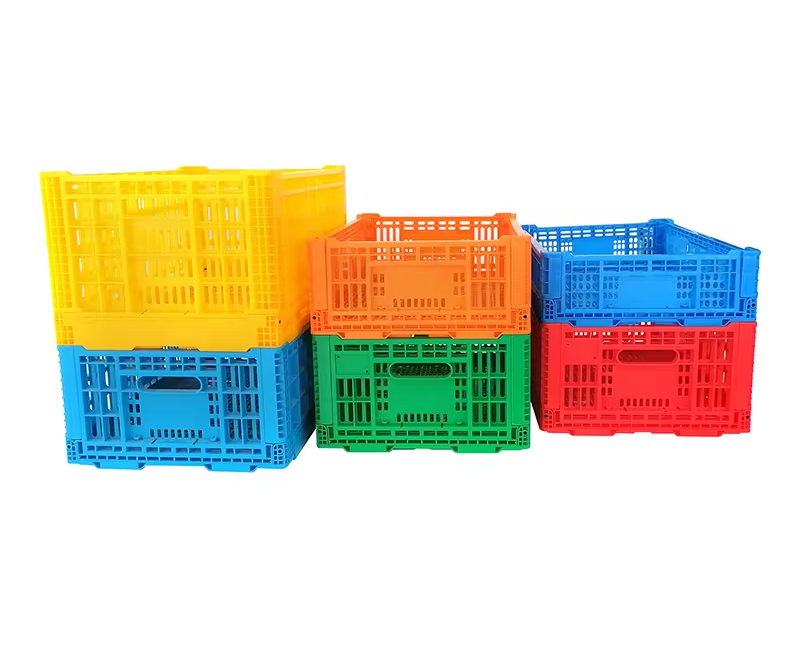 large plastic foldable crate