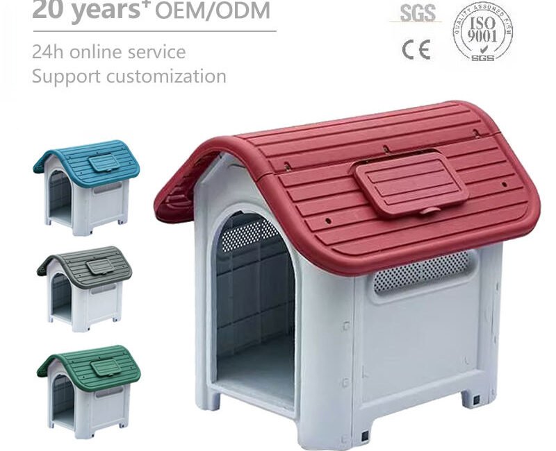 large plastic dog house