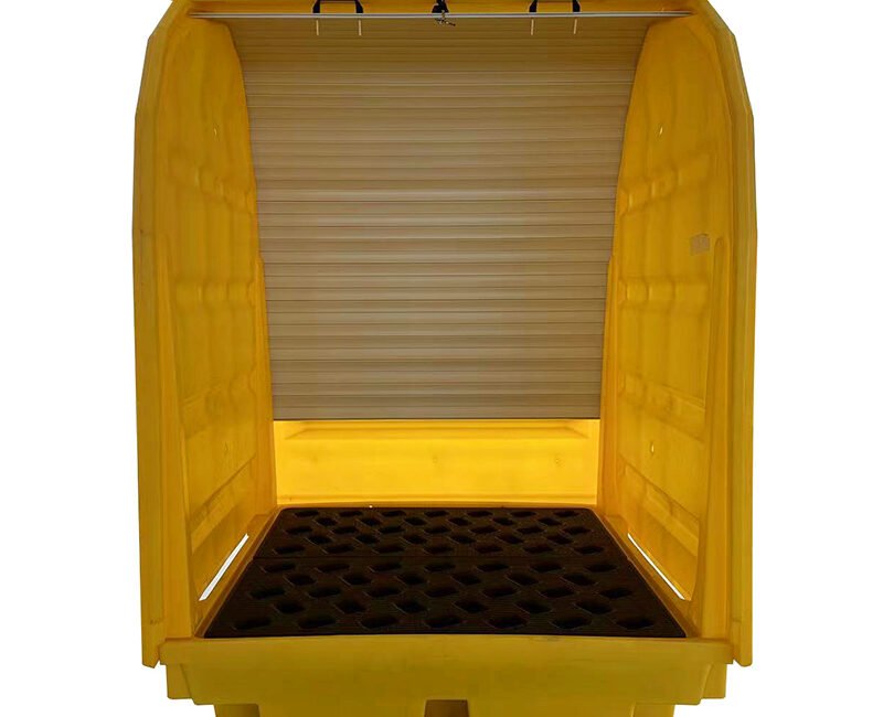 4 Drum All Weather Spill Pallet with Rack